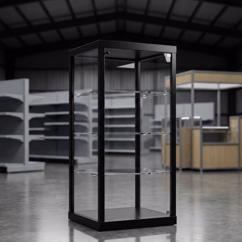 Tafelvitrine met LED | Aluminium Glazen Presentatiekast