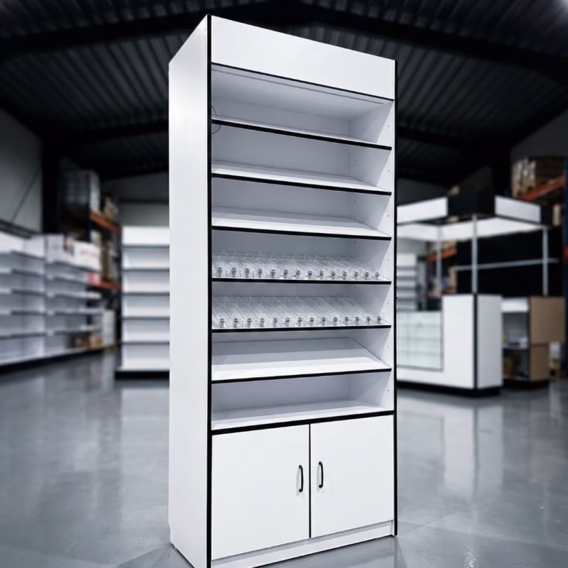 Verkaufsregal für E-Zigaretten / Kiosk / Tabakwaren mit LED