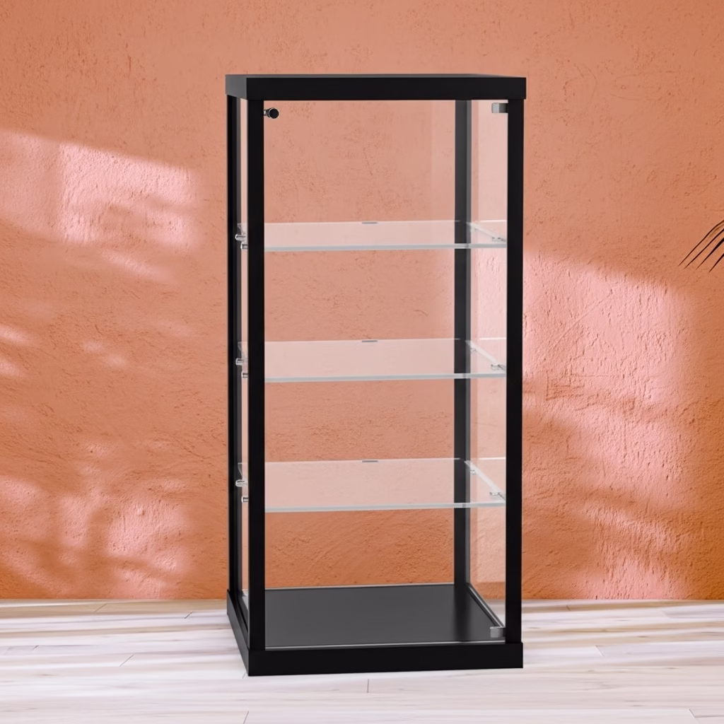 Tafelvitrine met LED | Aluminium Glazen Presentatiekast - Afbeelding 3