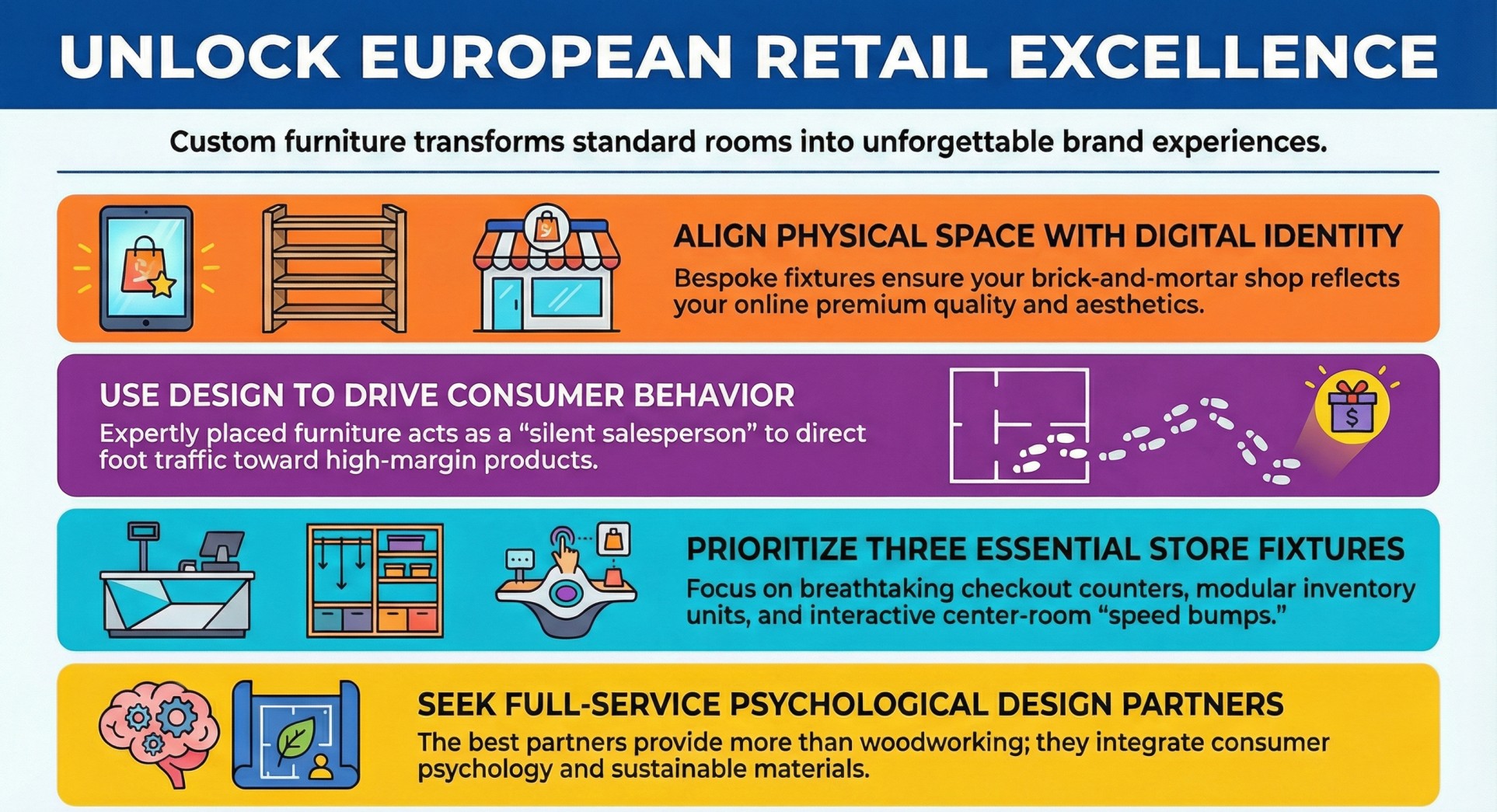 beste plek om maatwerk winkelmeubilair te kopen in Europa